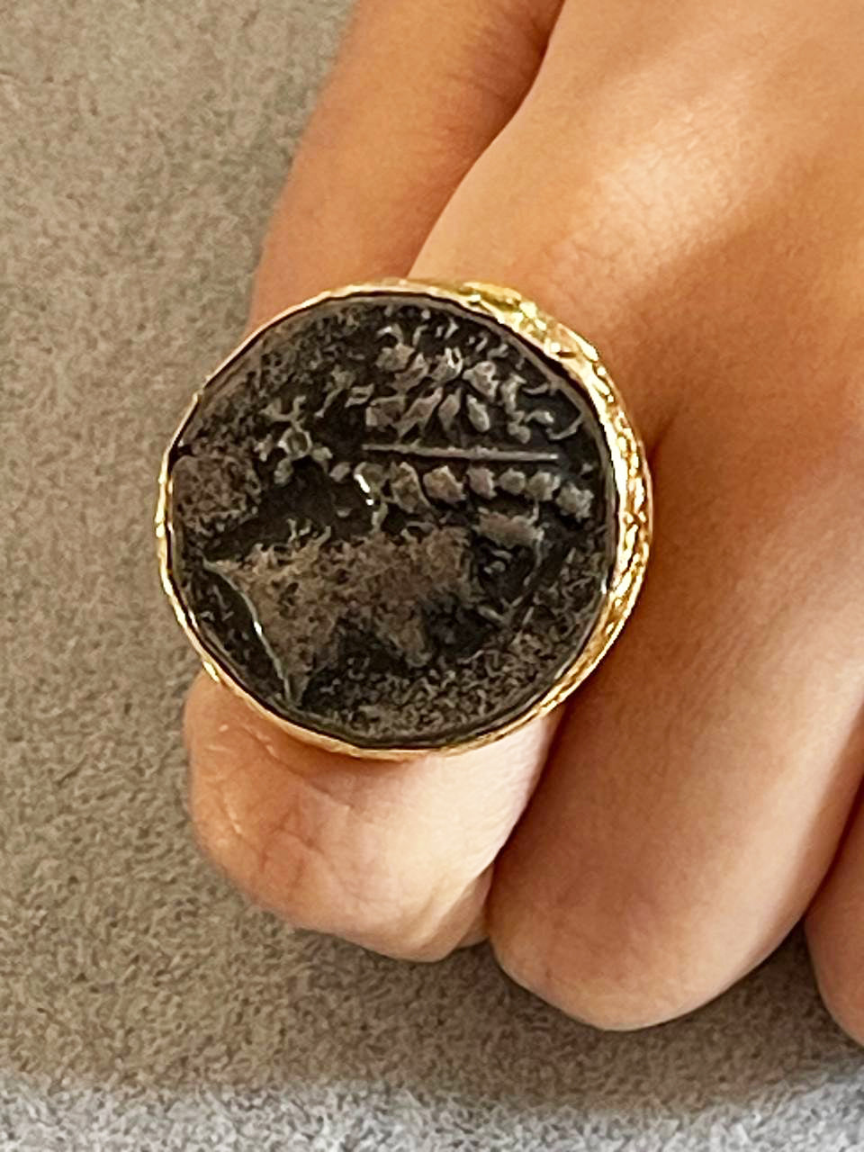 Handmade Gold Plated Imperial Gold Coin Bracelet & Ring Set – Ancient Roman-Inspired Statement Jewelry, Handmade In Turkey - Glam Duchess