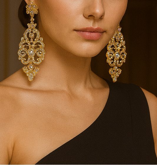 Glamorous Crystal Chandelier Earrings โ Statement Luxury Jewelry - Glam Duchess