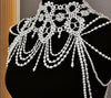 Elegant Handmade Pearl and Bead Wedding Shawl Jacket Bolero With Tassels