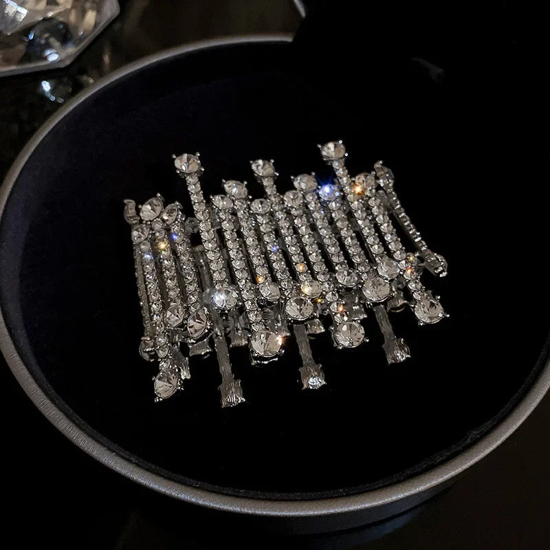 Elegant Adjustable Geometric Zircon Crystal Bracelet