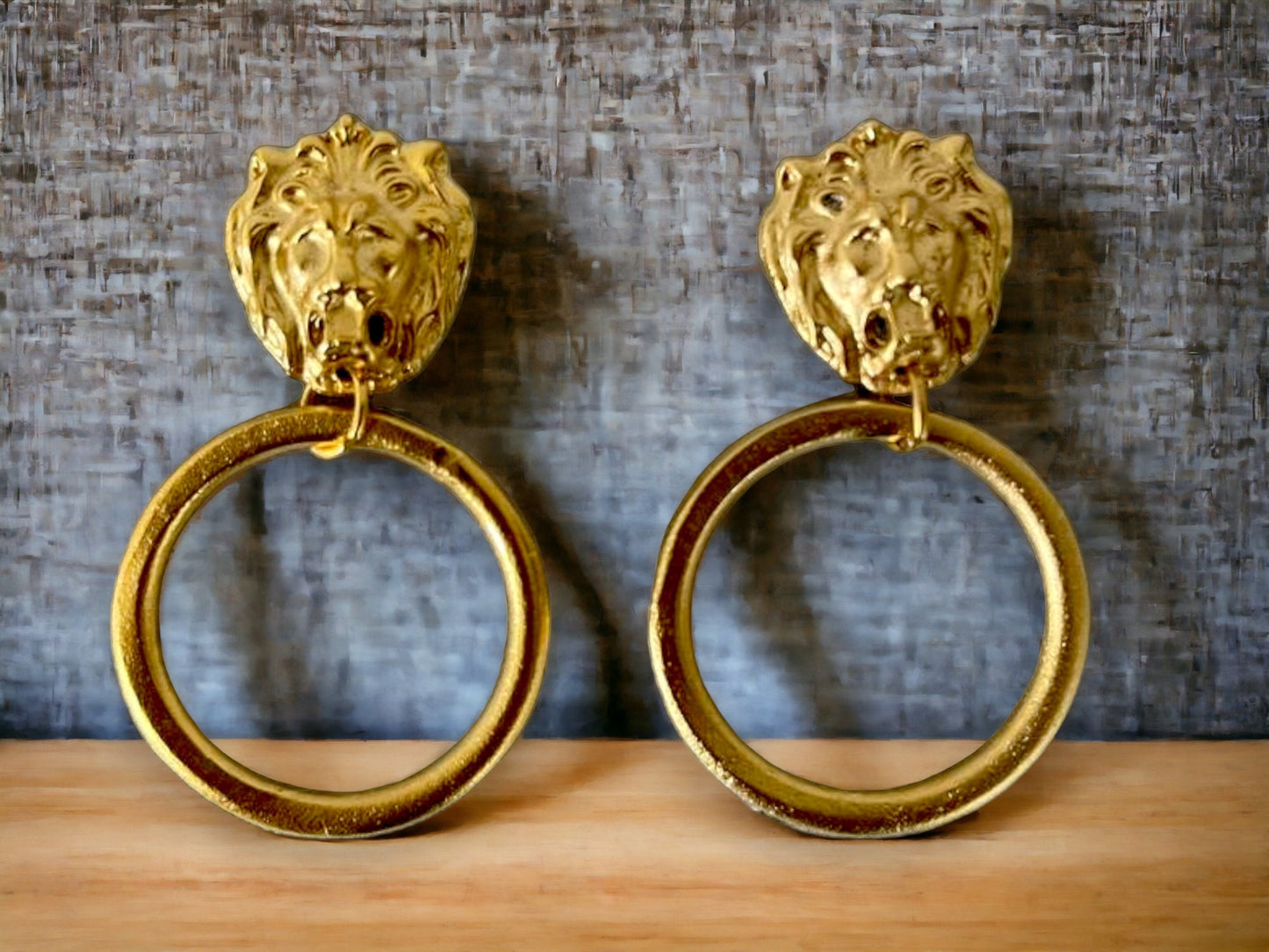 Gold Plated Pearl Hoop Earrings - Designer Handmade Geometric Unisex Jewelry, Handmade In Turkey - Glam Duchess