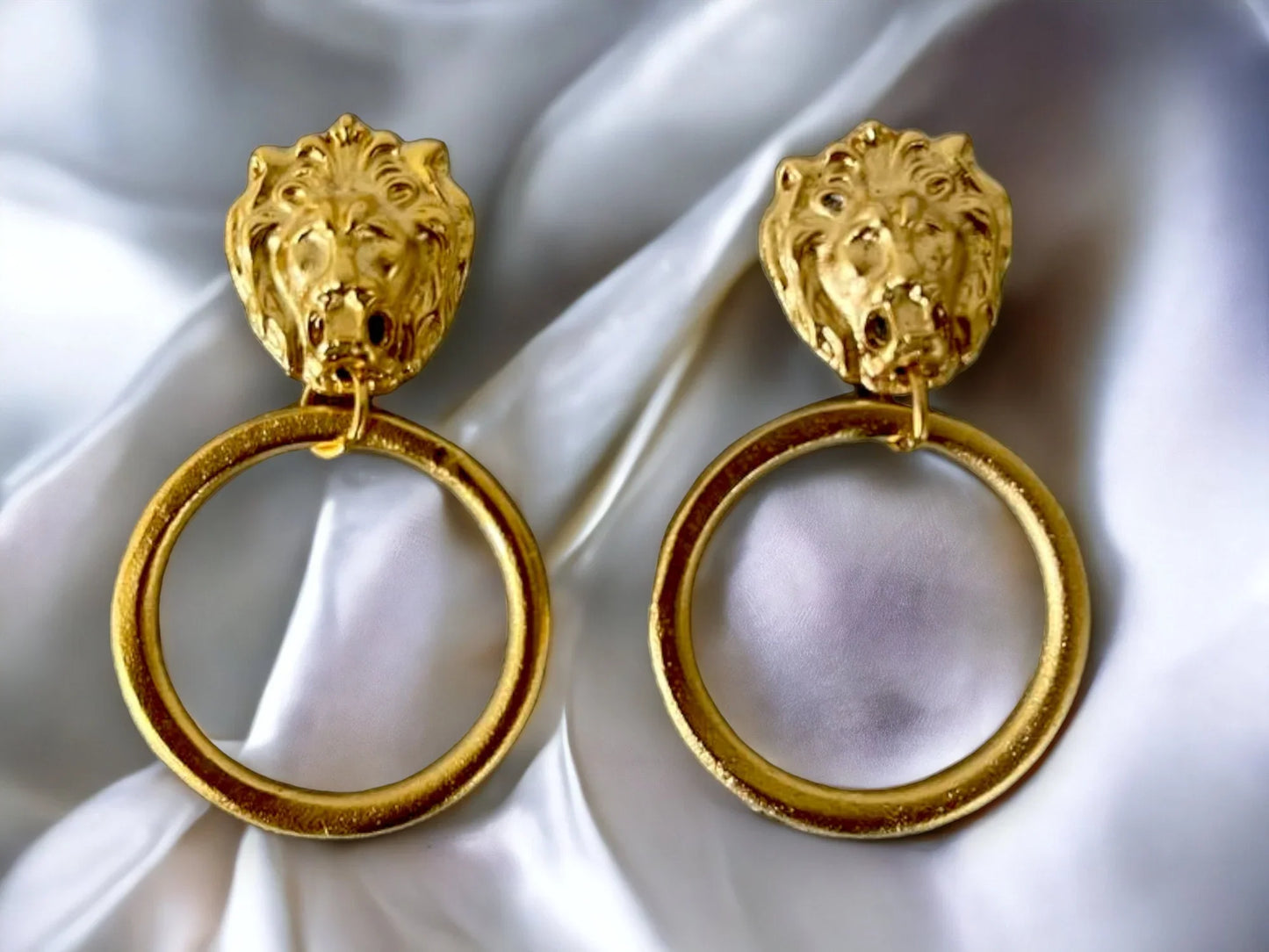 Gold Plated Pearl Hoop Earrings - Designer Handmade Geometric Unisex Jewelry, Handmade In Turkey - Glam Duchess