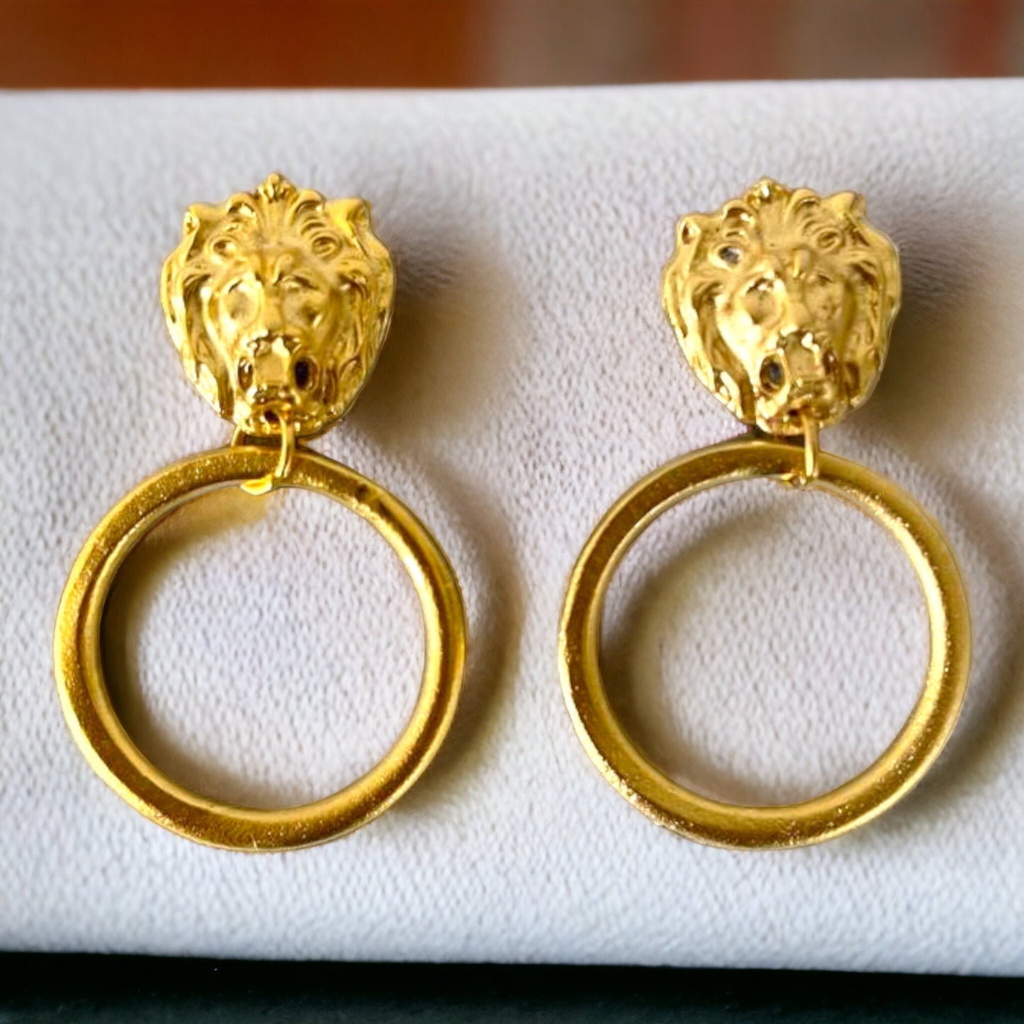 Gold Plated Pearl Hoop Earrings - Designer Handmade Geometric Unisex Jewelry, Handmade In Turkey - Glam Duchess