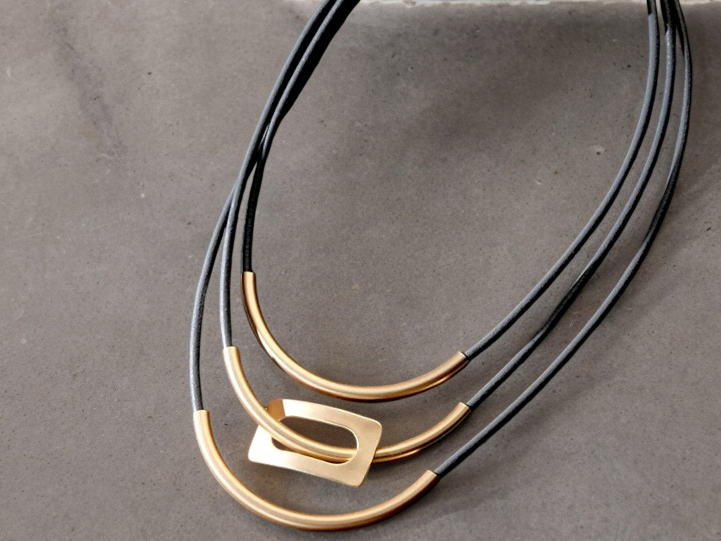Layered Chunky Necklace - Silver Gold Boho Jewelry Modern Minimalist Fashion Gift - Glam Duchess