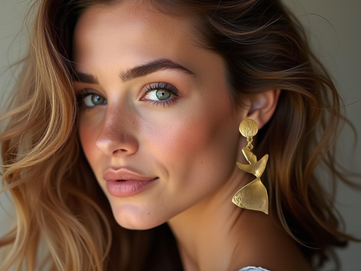Sufi Dervish Earrings - Handmade 18K Gold-Plated Spiritual Jewelry, Handmade In Turkey - Glam Duchess