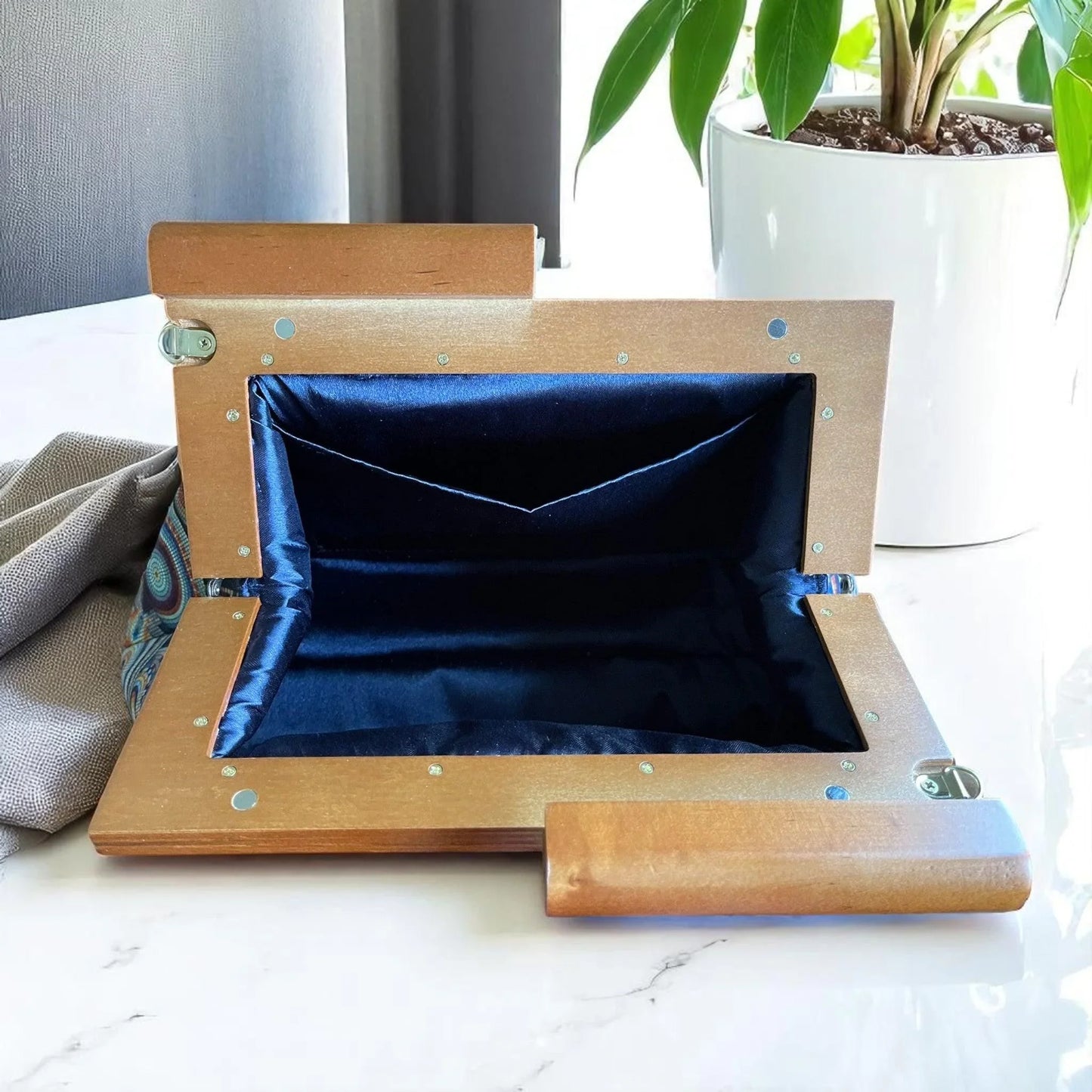 Oversized Handmade Clutch Bag Mosaic Pattern | Unique Statement Purse & Artisan Accessory, Evening Bag - Glam Duchess