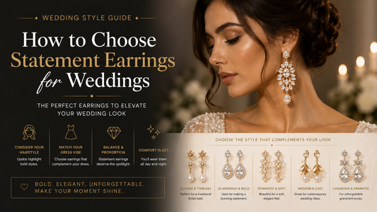 How to Choose Statement Earrings for Weddings