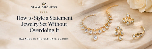 Statement jewelry set styling