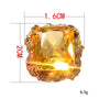 Load image into Gallery viewer, 14K Gold Plated Topaz Ring with Zircon Stones