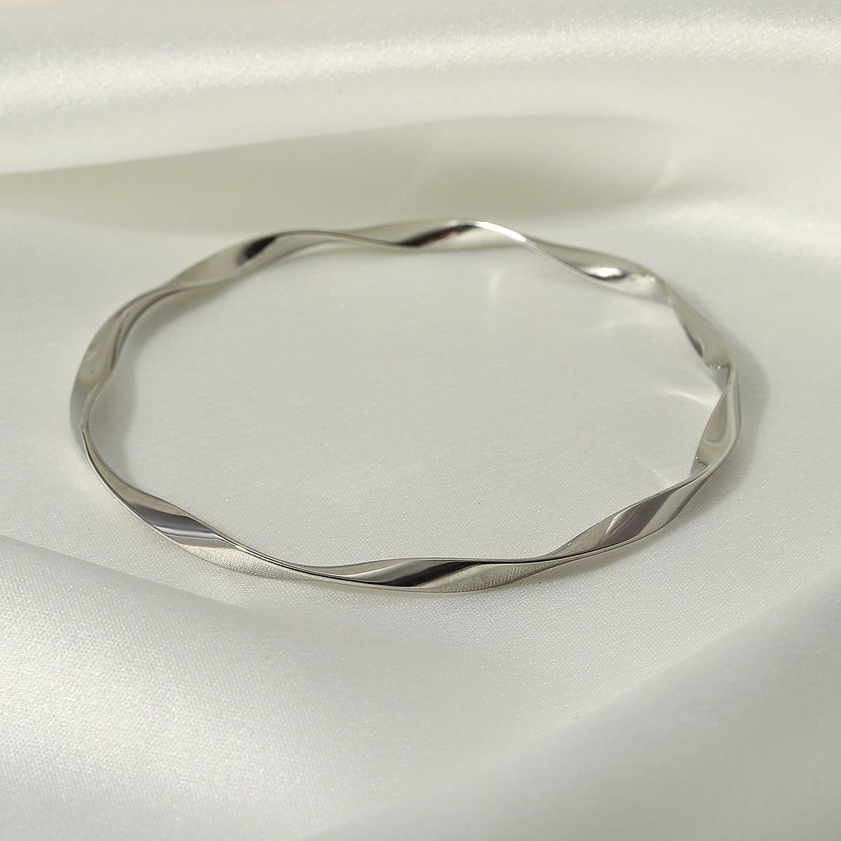 Exquisite Crystal Enamel Titanium Stainless Steel Bangles Bracelets