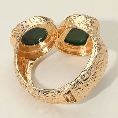 Double Confetti Stone Hinged Bracelet