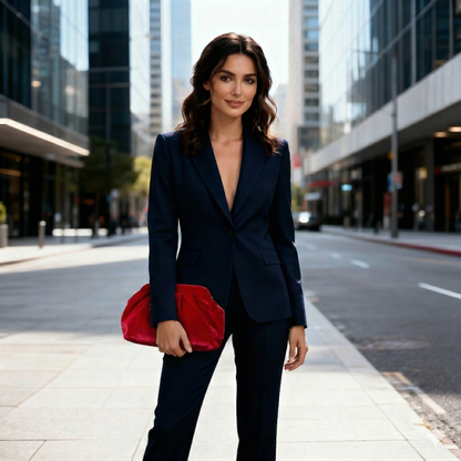 Red Velvet Clutch | Vintage-Inspired Pleated Velvet Handbag - Elegant Evening Purse