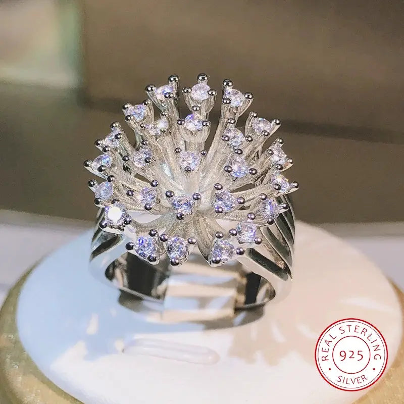 Celeste Dandelion Zircon Ring – Glam Duchess