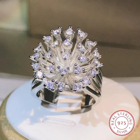 Celeste Dandelion Zircon Ring – Glam Duchess