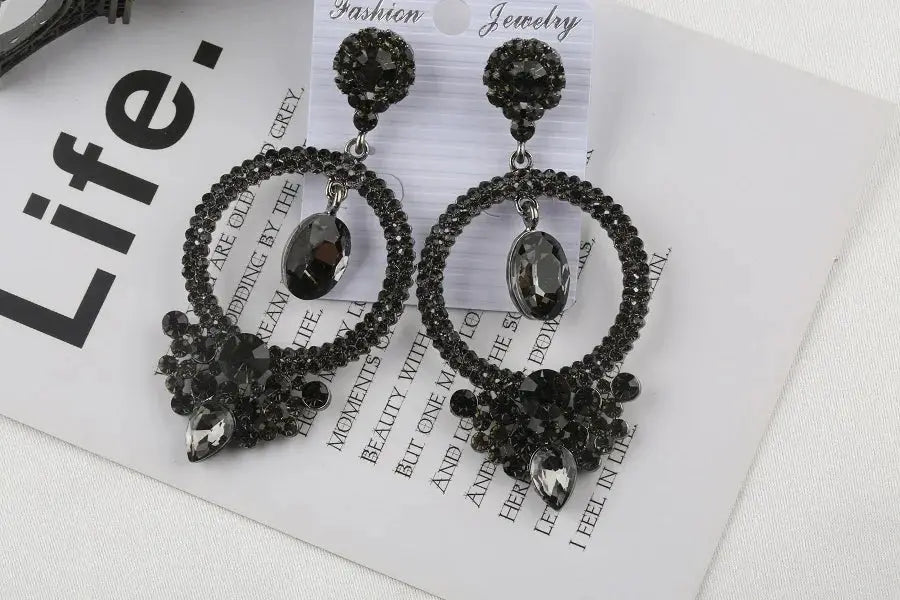 Regency Crystal Chandelier Earrings – detail view 6