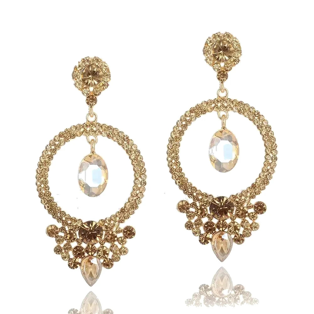 Regency Crystal Chandelier Earrings – detail view 2
