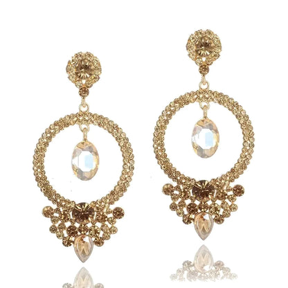 Regency Crystal Chandelier Earrings – detail view 2