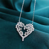 Load image into Gallery viewer, Heart Necklace with Crystal Cubic Zirconia Jewelry