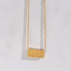 Luxurious Stainless Steel 18K Gold Plated 11:11 Geometric Pendant Necklace