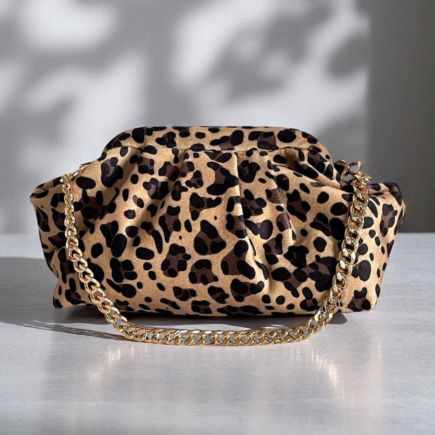 Artisan Leopard Luxe Handmade Clutch Bag