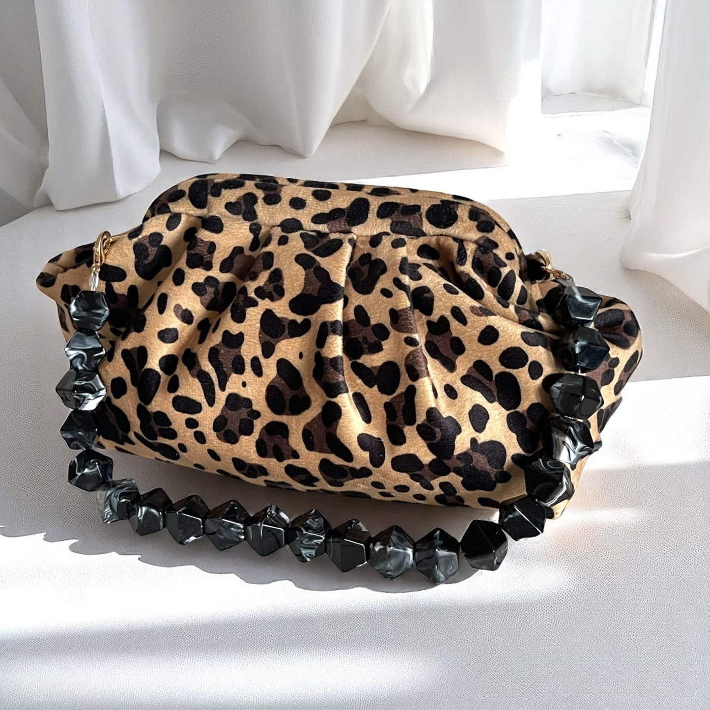Artisan Leopard Luxe Handmade Clutch Bag