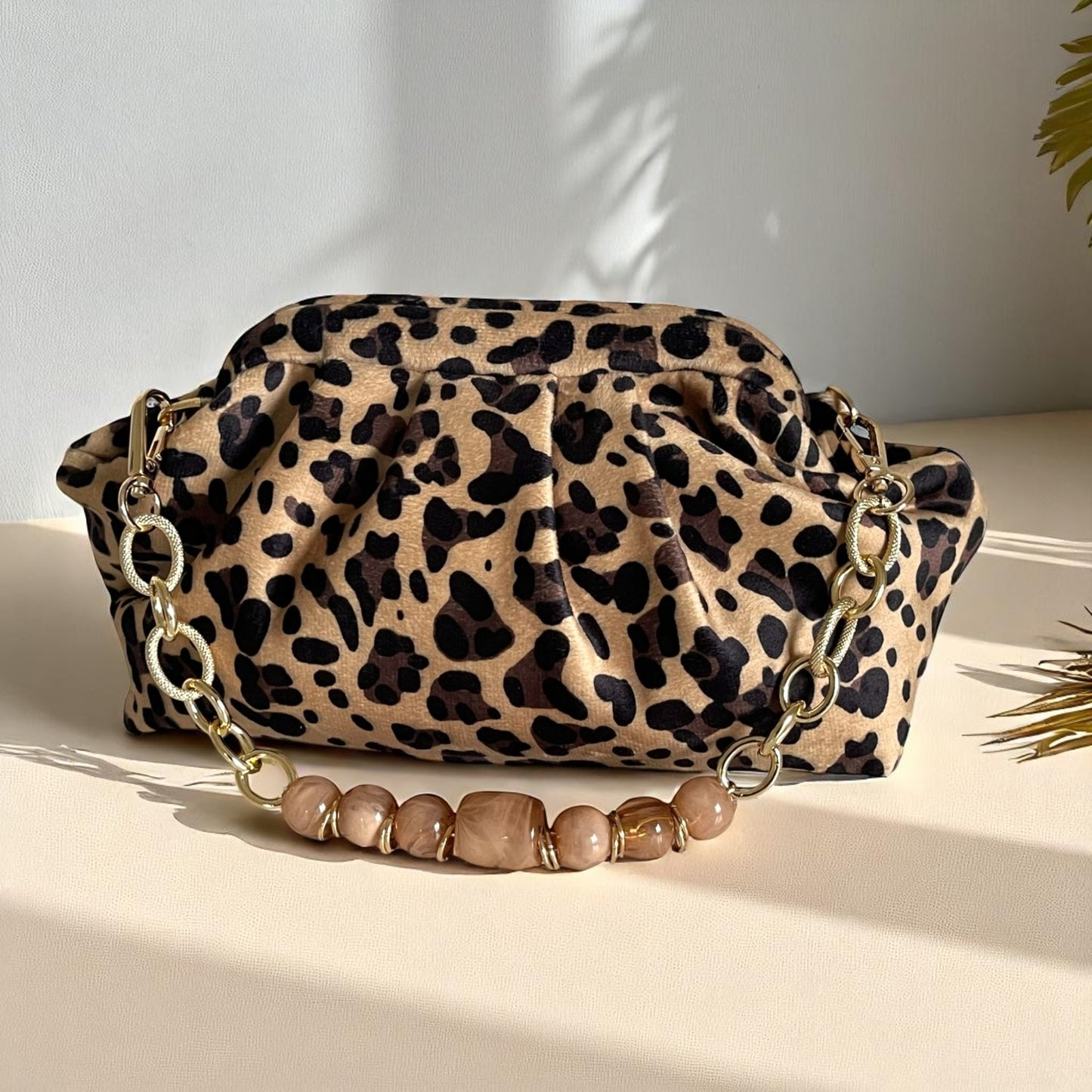 Artisan Leopard Luxe Handmade Clutch Bag