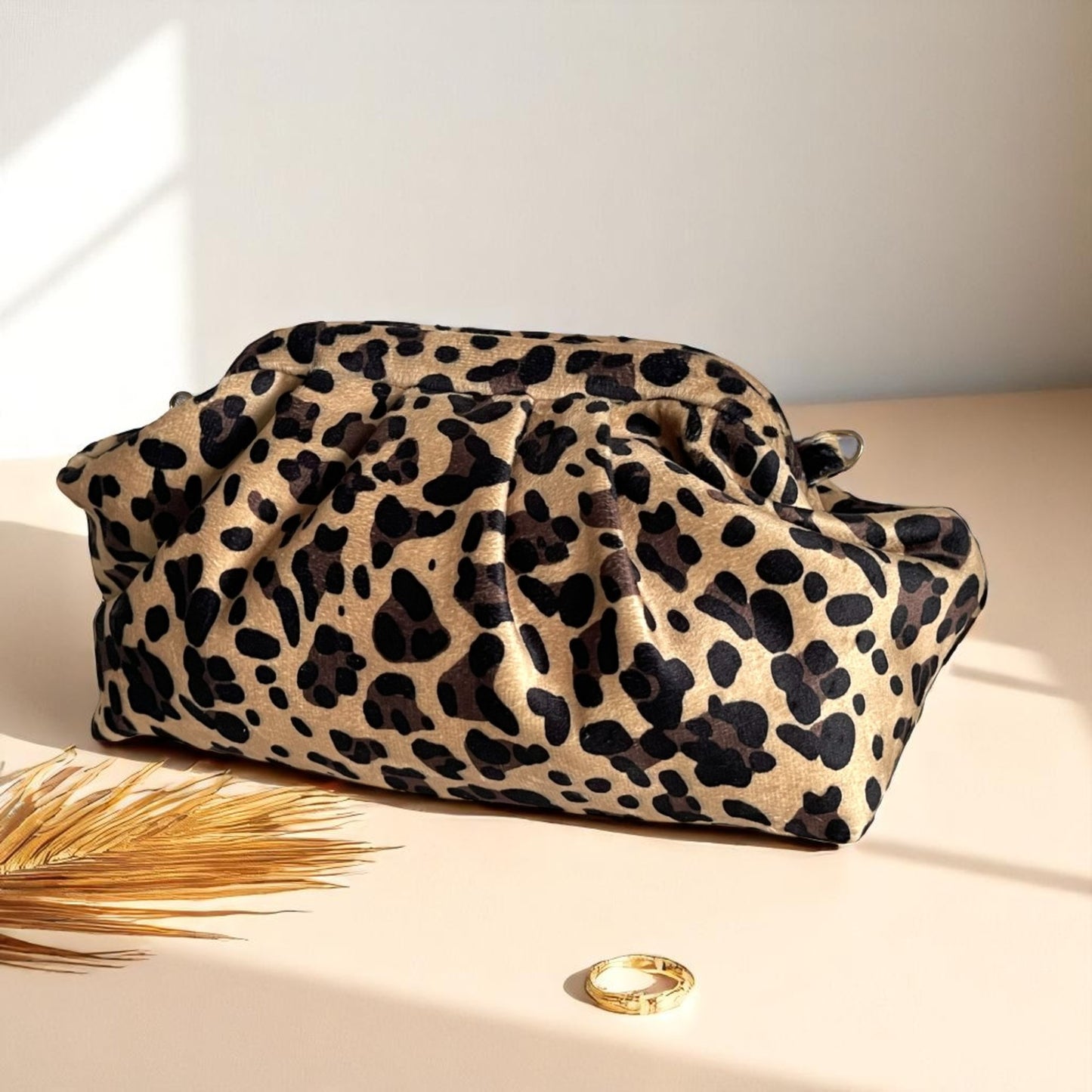 Artisan Leopard Luxe Handmade Clutch Bag