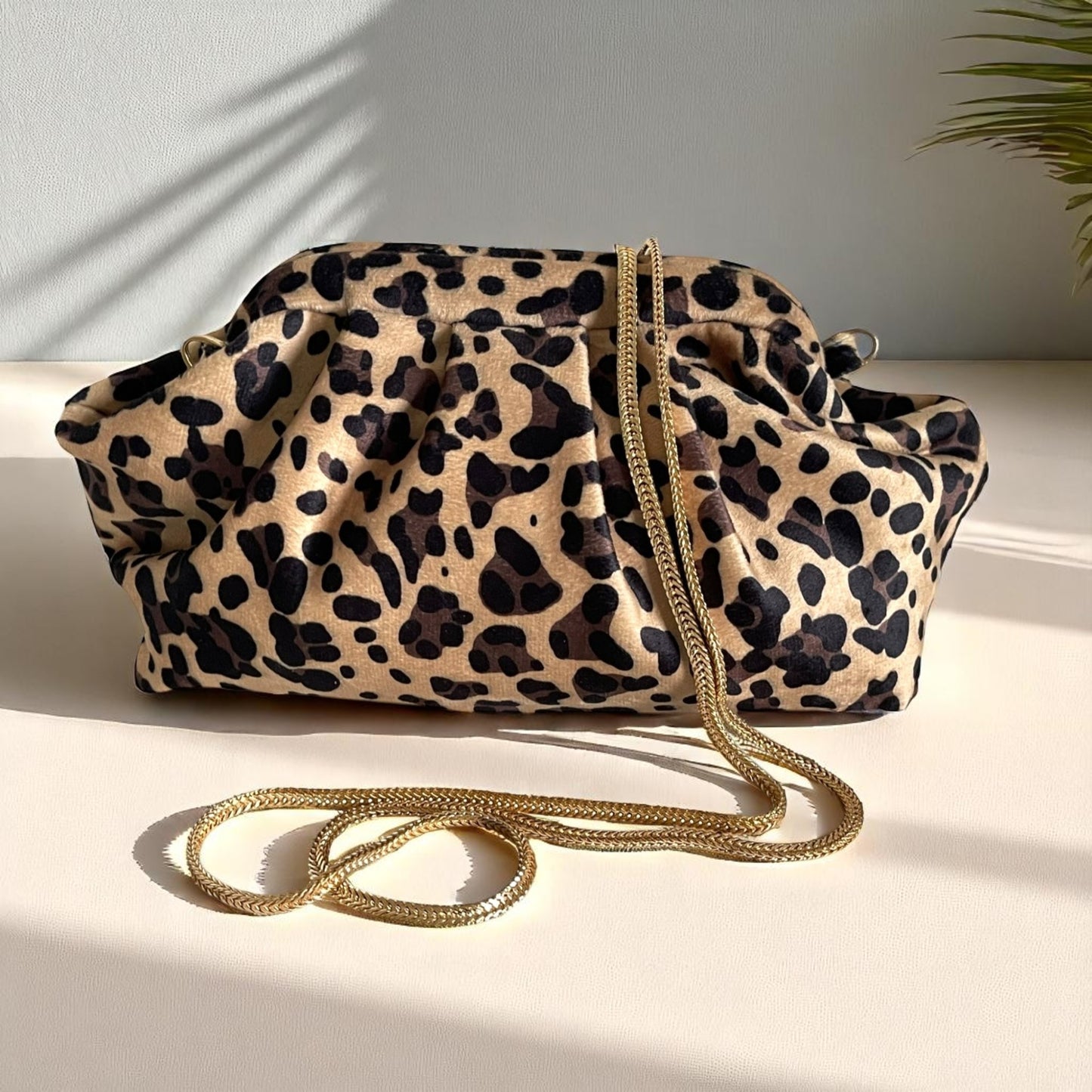 Artisan Leopard Luxe Handmade Clutch Bag