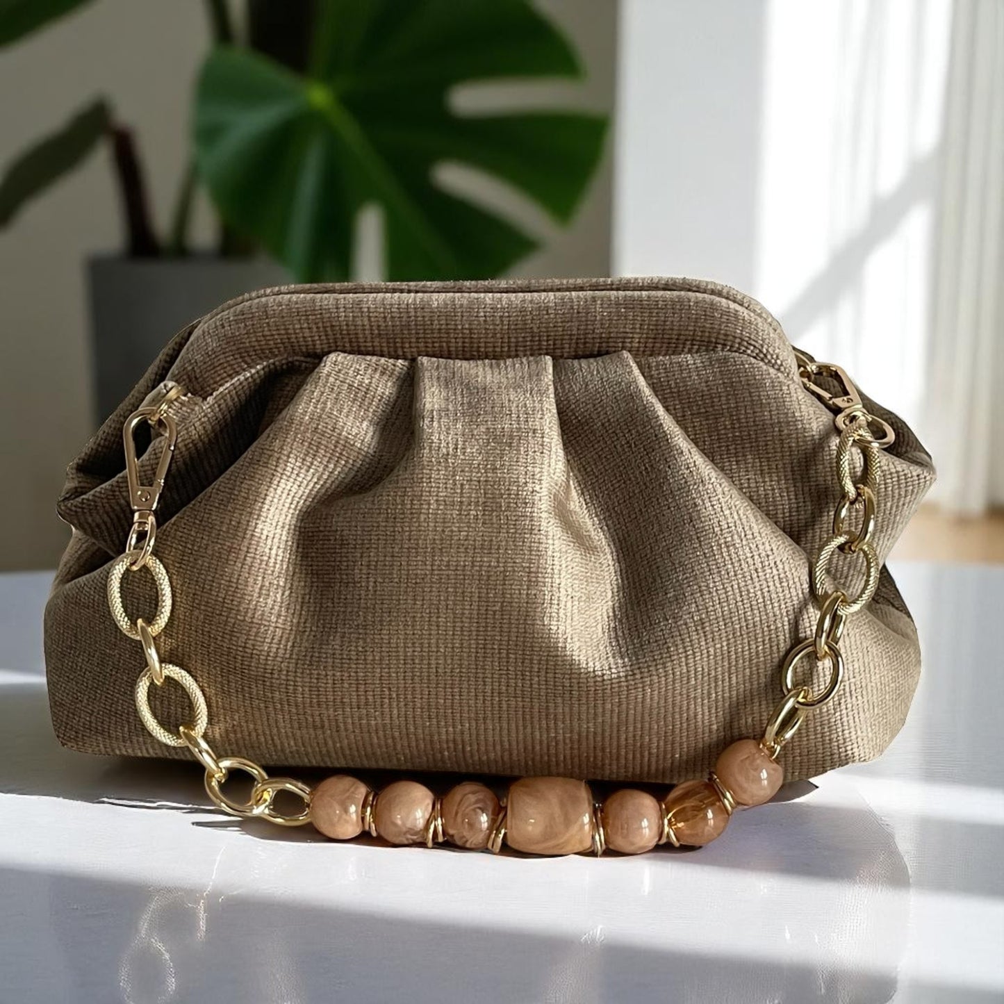 Sahara Glow Handmade Clutch Bag
