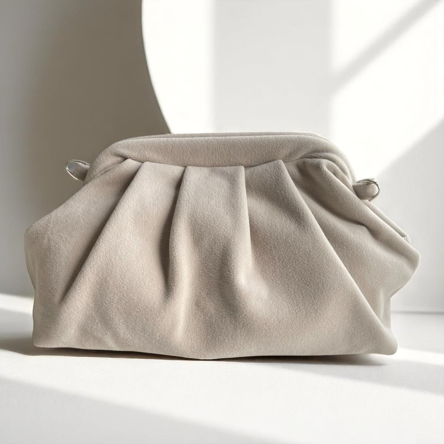 Artisan Minimalist Velvet Clutch Bag- Made in Turkiye