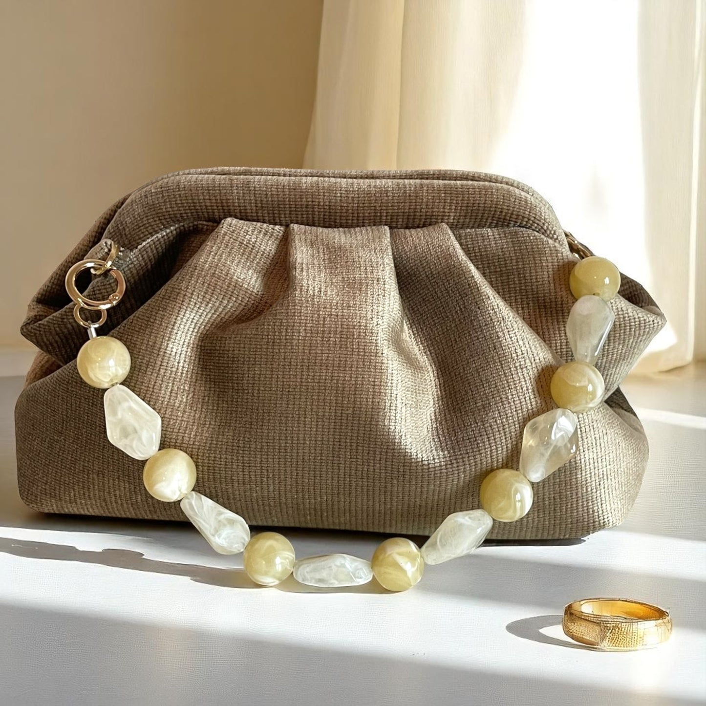 Sahara Glow Handmade Clutch Bag