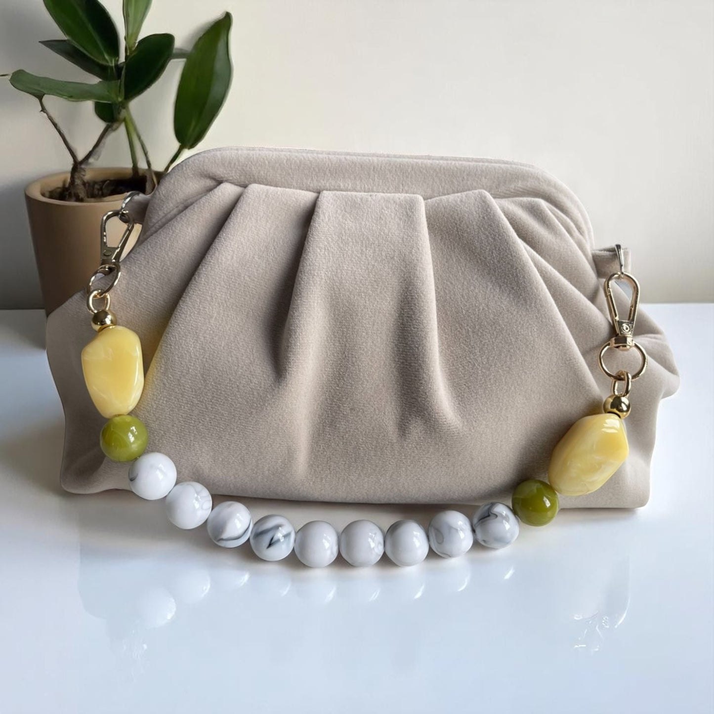 Artisan Minimalist Velvet Clutch Bag- Made in Turkiye