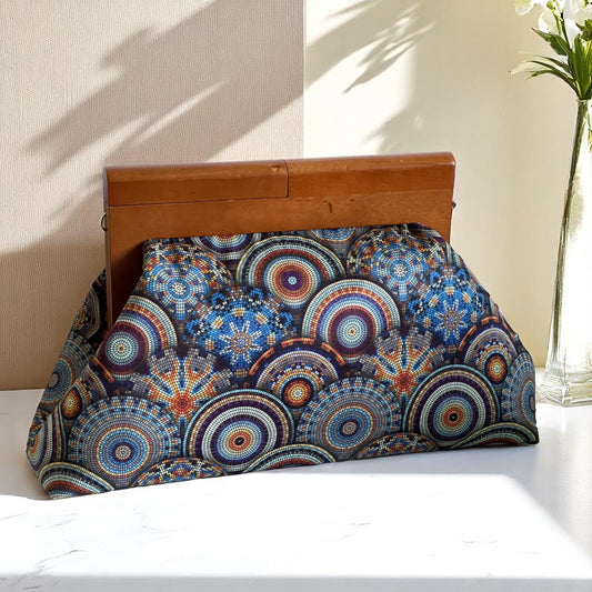 Oversized Handmade Clutch Bag – Mosaic Pattern | Made in Türkiye