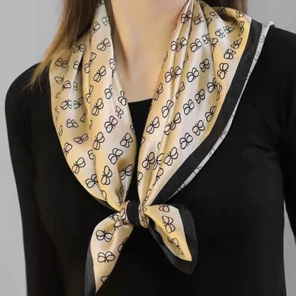 Maillard Women's Summer Easiest for Match Scarf Brown Silk Scarf