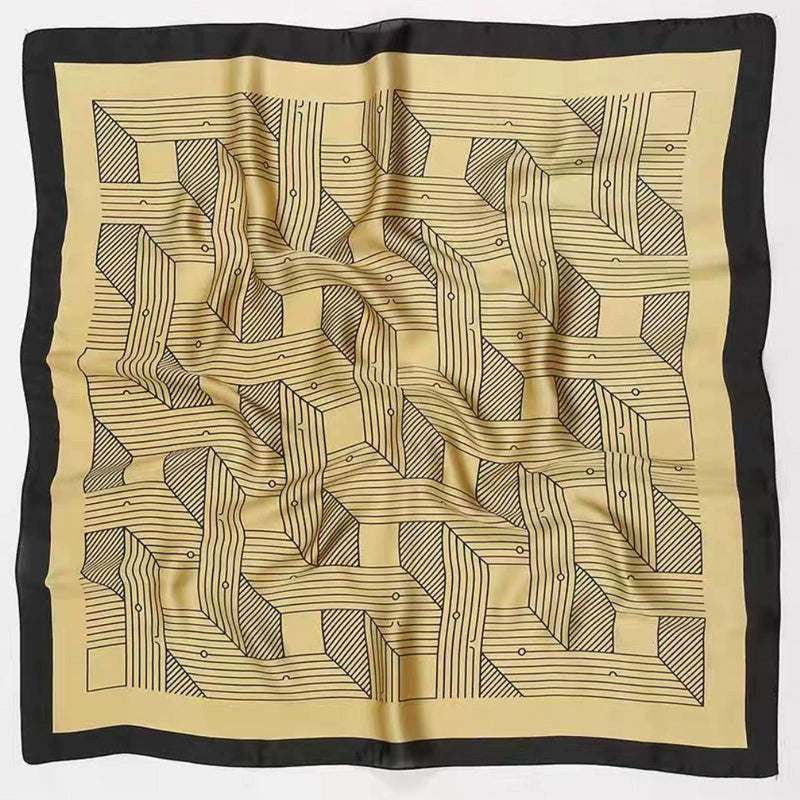 Maillard Women's Summer Easiest for Match Scarf Brown Silk Scarf