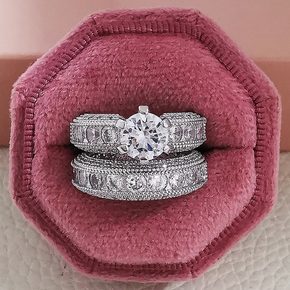 Luxurious Cubic Zirconia Bridal Ring
 Experience Timeless Elegance with Our Cubic Zirconia Luxury Wedding Ring
 Embrace classic sophistication with our exquisite cubic zirconia wedding ring. Crafted toGlam DuchessGlam DuchessLuxurious Cubic Zirconia Bridal Ring