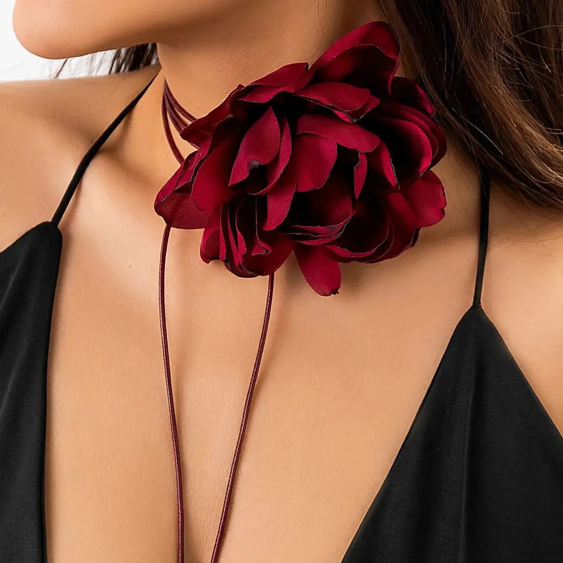 Gothic Rose Choker Necklace