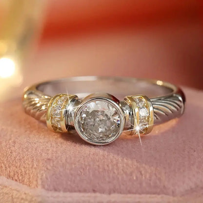 Silver-Tone Zirconia Ring Collection – detail view 6