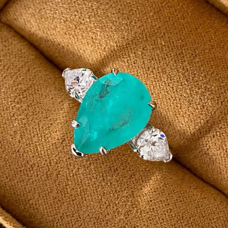 Aurora Color Zircon Ring Collection – detail view 10
