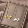 Elegant Stainless Steel Infinity Necklace