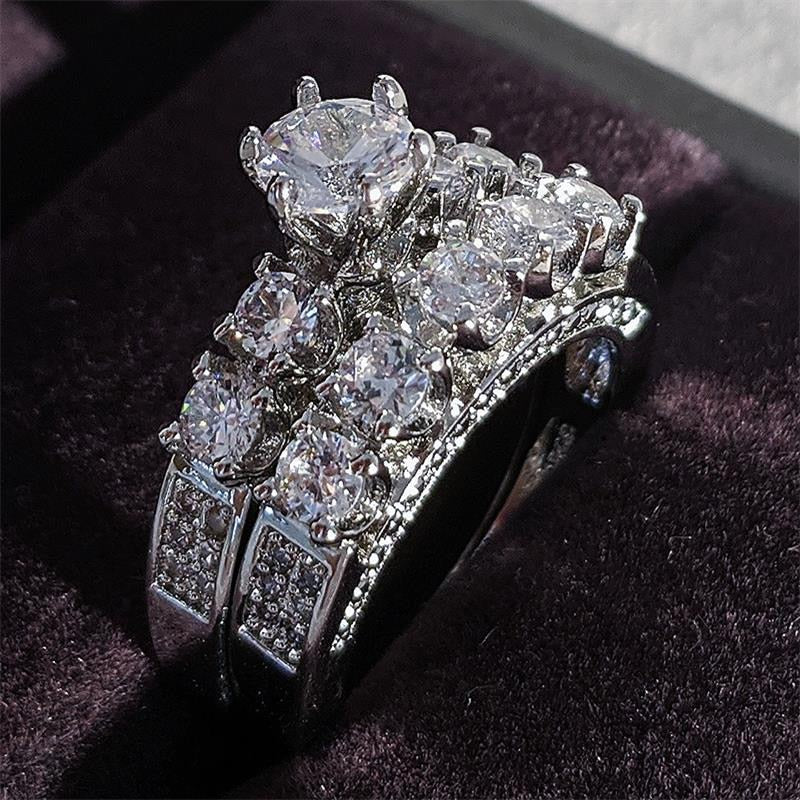 Luxurious Cubic Zirconia Bridal Ring
 Experience Timeless Elegance with Our Cubic Zirconia Luxury Wedding Ring
 Embrace classic sophistication with our exquisite cubic zirconia wedding ring. Crafted toGlam DuchessGlam DuchessLuxurious Cubic Zirconia Bridal Ring