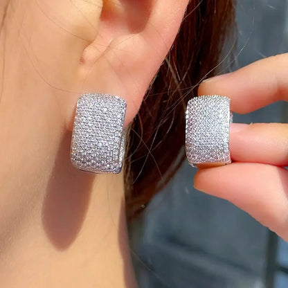 Sculpted Pavé Hoop Earring Collection – Glam Duchess