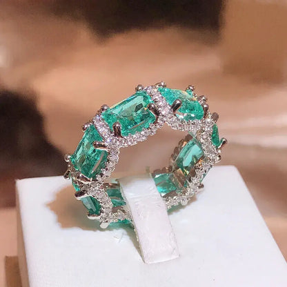 Aurora Color Zircon Ring Collection – detail view 8
