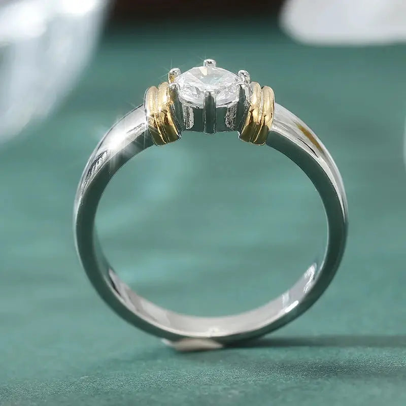Silver-Tone Zirconia Ring Collection – detail view 5