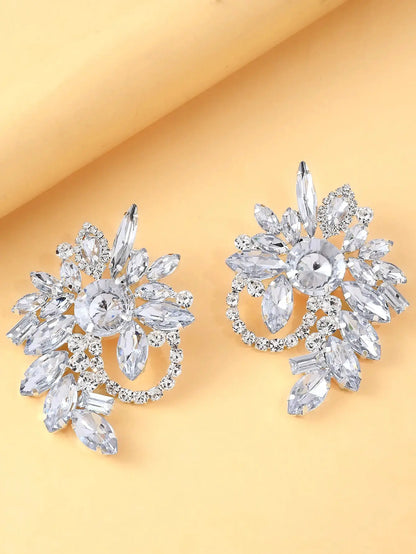 Fleur Radiance Crystal Drop Earrings – detail view 6