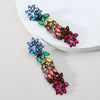 Colorful Crystal Decor Dangle Earrings for Women