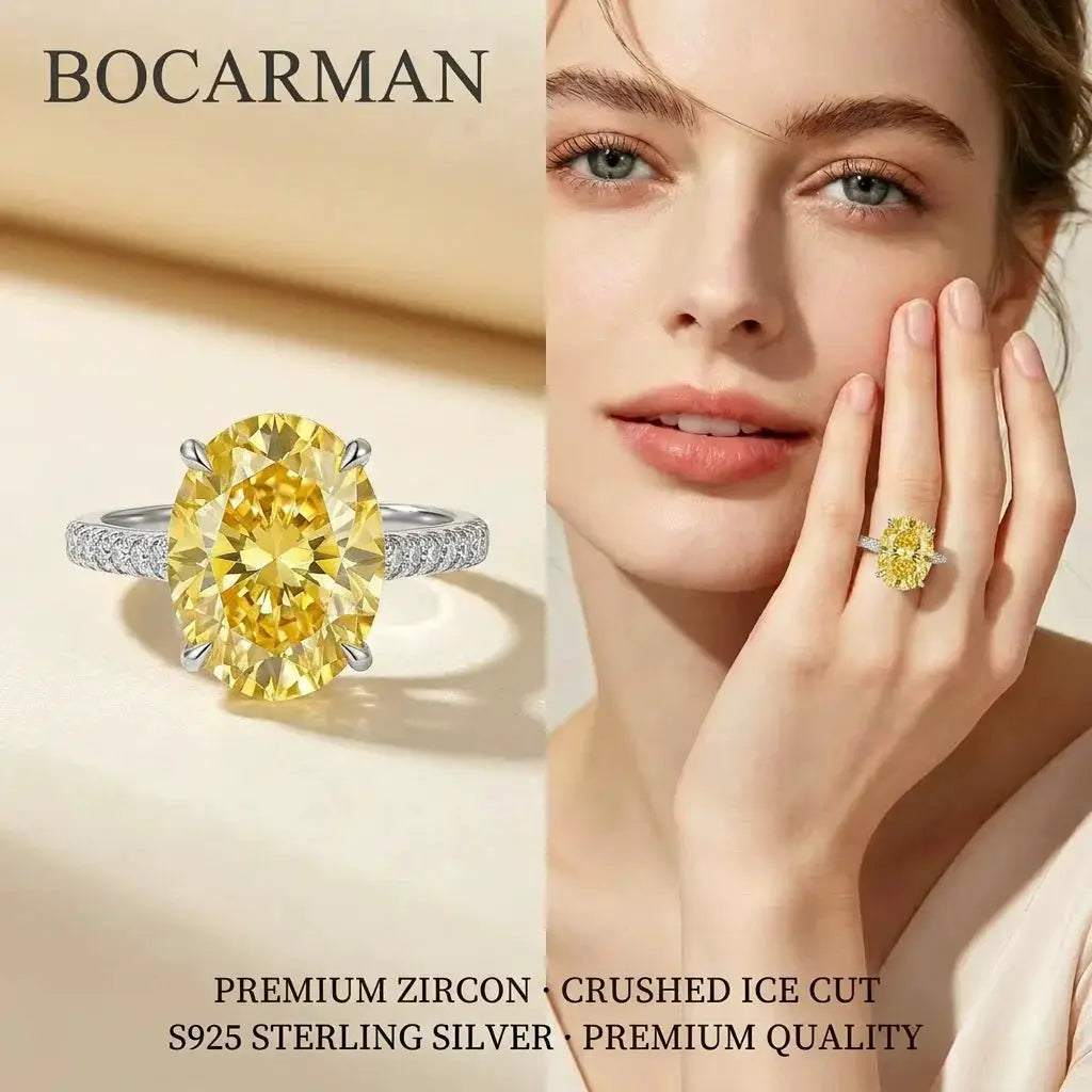 Celestia Oval Zircon Statement Ring – detail view 18