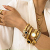 Load image into Gallery viewer, Chic Geometric Gold-Plated Stainless Steel Bangles