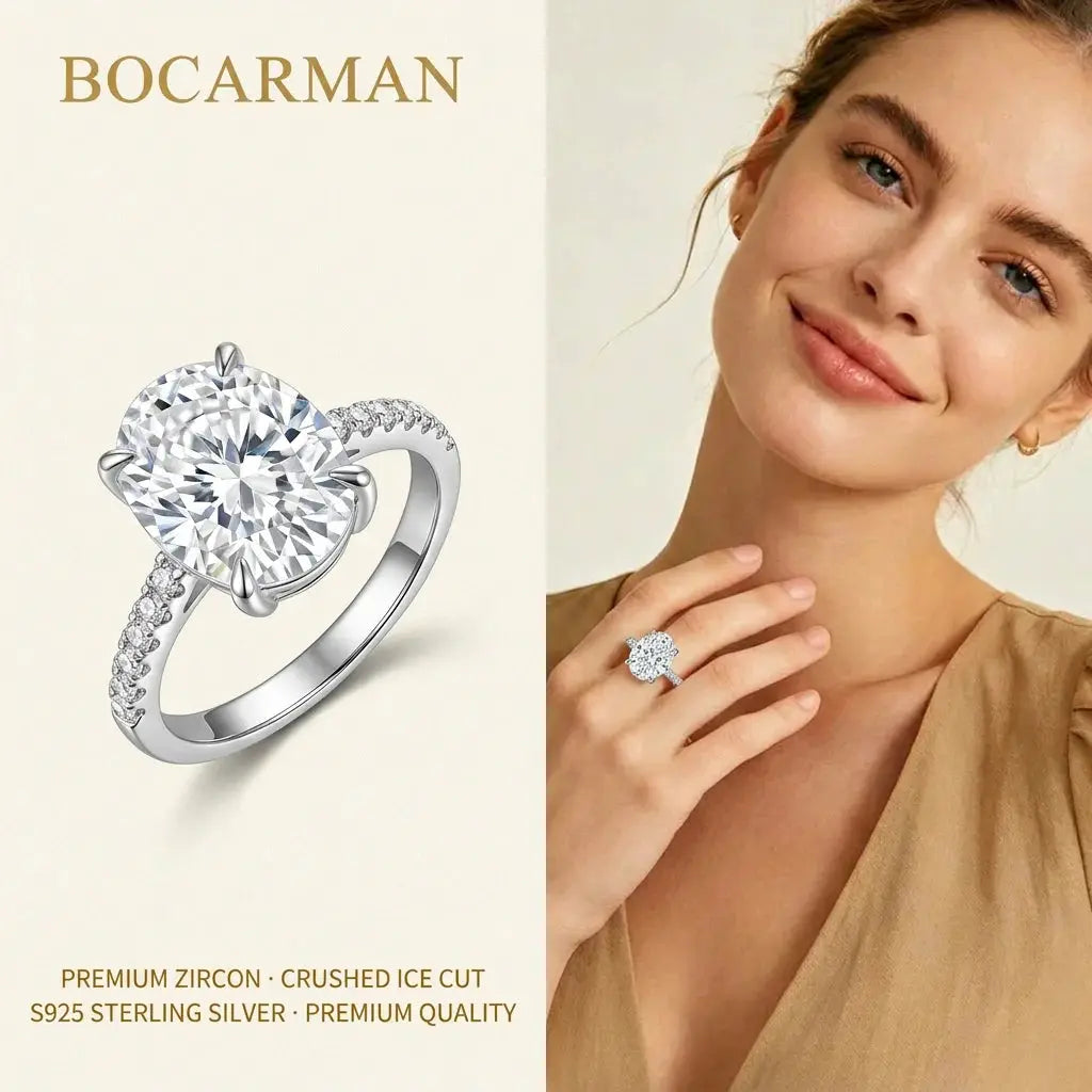 Celestia Oval Zircon Statement Ring – detail view 20