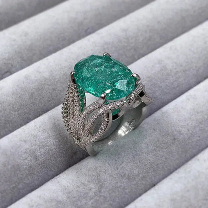 Aurora Color Zircon Ring Collection – detail view 4